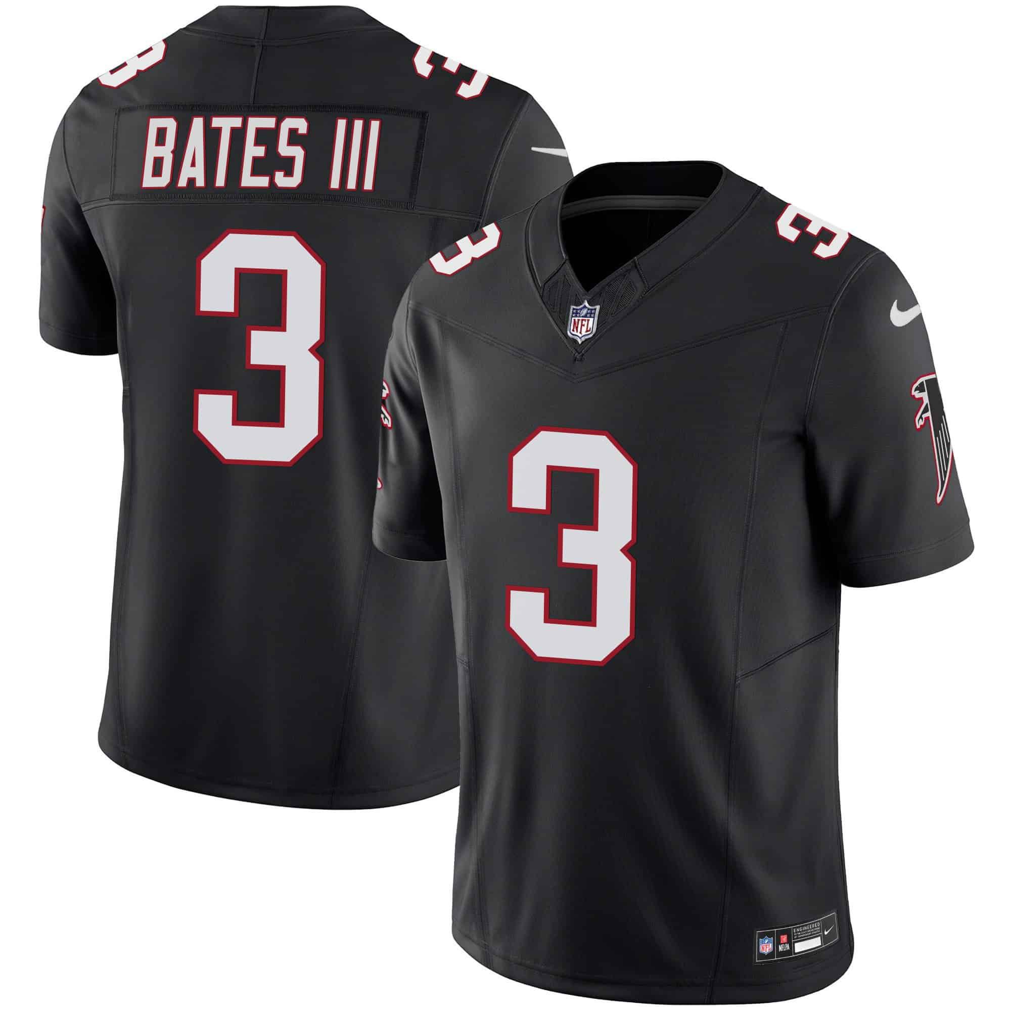 Men Atlanta Falcons #3 Bates iii Black 2024 Nike Vapor Limited NFL Jersey style 1->indianapolis colts->NFL Jersey